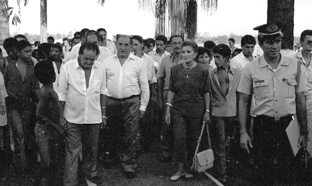(1989) - Governador Siqueira Campos e Dona Aureny Siqueira Campos em Porto Nacional - Fotos: Marcio Di Pietro
