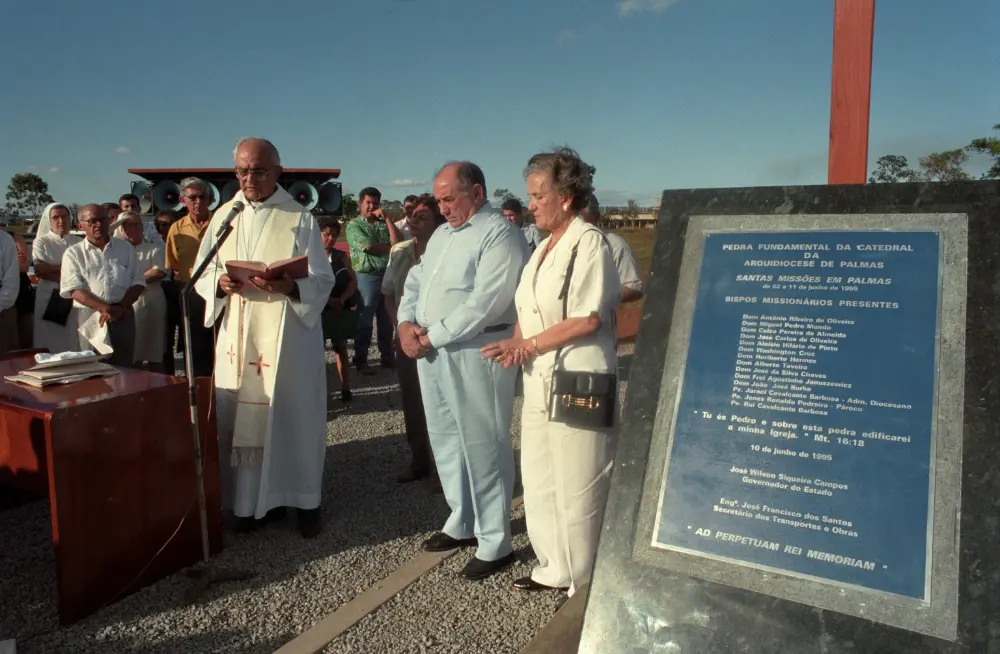 1996-Lançamento da Pedra Fundamental da Catedral de Palmas-foto-Elson Caldas