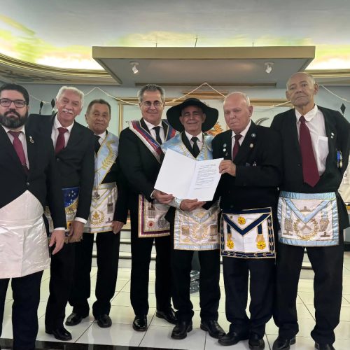 Siqueira Campos presta homenagem ao Ir. Ruto César em sua nova jornada maçônica